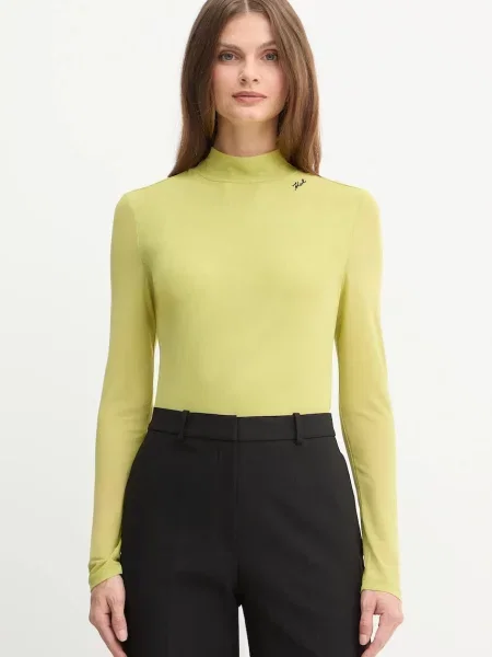 Karl Lagerfeld bluză uni verde