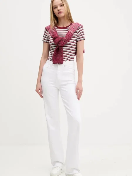 Футболка Guess Jeans бордовая