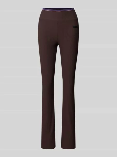 Legginsy o kroju super skinny fit z drobnym prążkowaniem Ea7 Emporio Armani