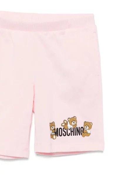 Szorty dziecięce Moschino różowe