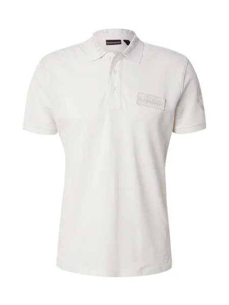 Napapijri Tricou polo E-Amundsen Écru alb