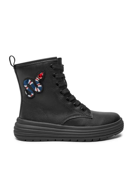 Μπότες Geox J Phaolae Girl M μαύρο