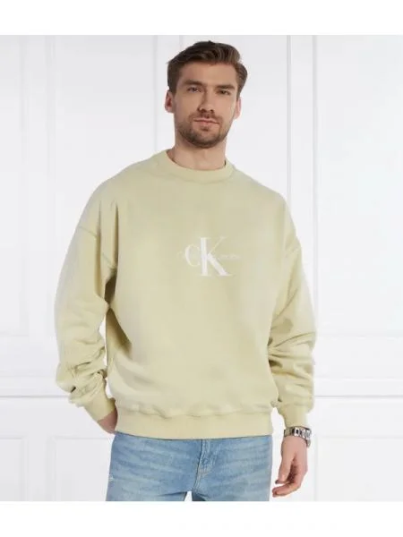 CALVIN KLEIN JEANS Hanorac ARCHIVAL MONOLOGO | Oversize fit verde