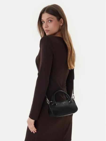 Geantă Guess Evie Mini negru