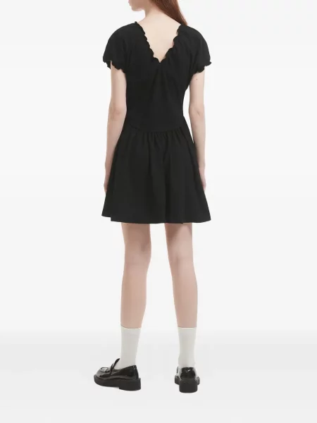 Rochie mini B+ab cu volane de costum negru