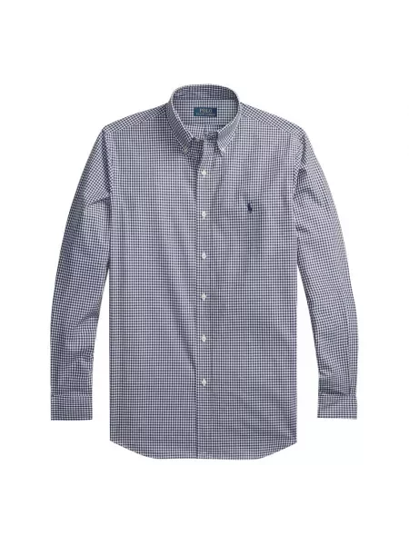 Koszula Polo Ralph Lauren popelinowa niebieska