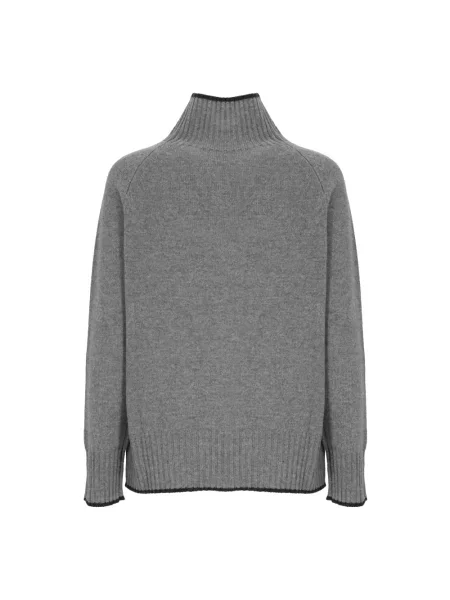 Sweter Kangra wełniany szary