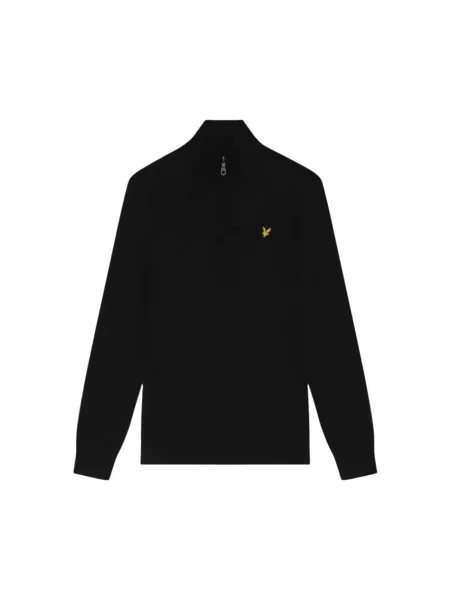 Sweter Lyle & Scott z wełny merino czarny