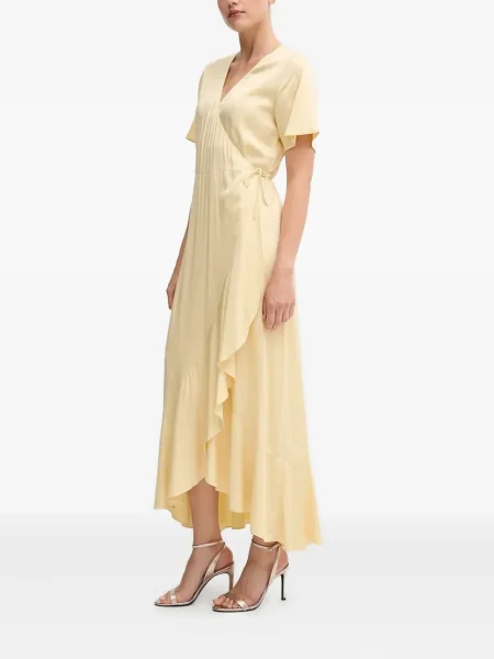 Rochie Gant cu volane de costum galben