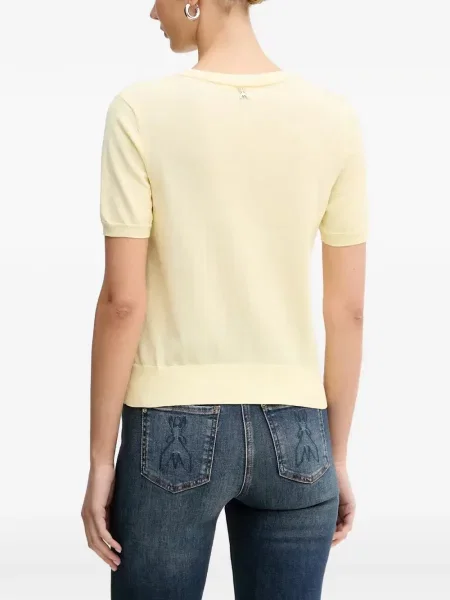 Tricou Patrizia Pepe scurt galben