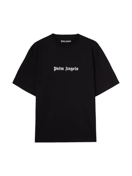 Koszulka Palm Angels z nadrukiem klasyczna czarna