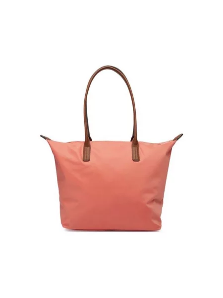 Tommy Hilfiger Geantă Popette Tote Coral roșu