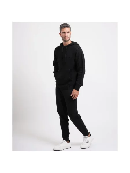 Bluza z kapturem Guess z kapturem czarna