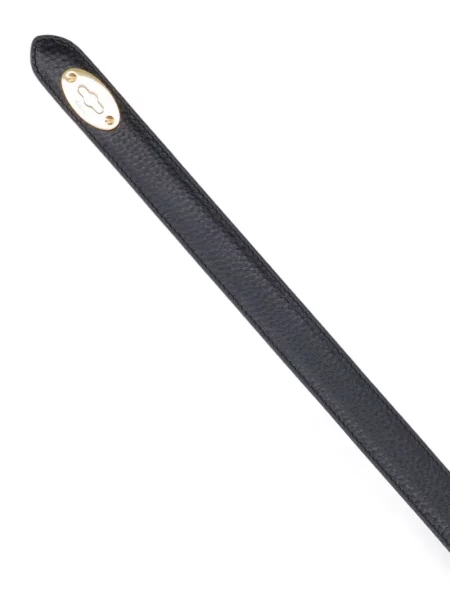 Cu centură curea Mulberry din piele negru