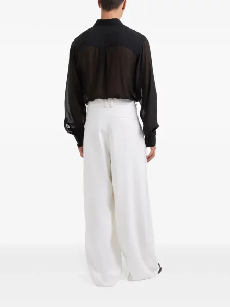 Pantaloni Gcds din satin alb