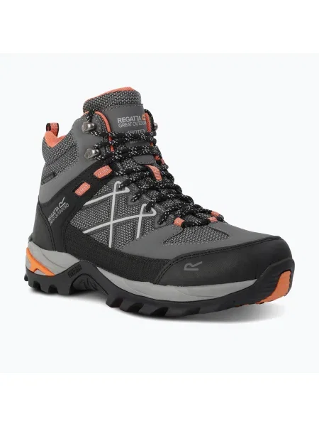 Дамски ботуши за трекинг REGATTA Samaris III dark steel/satsuma сиво