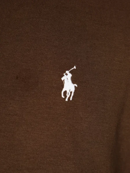 Hanorac crewneck Polo Ralph Lauren cu broderie din țesătură twill albastru