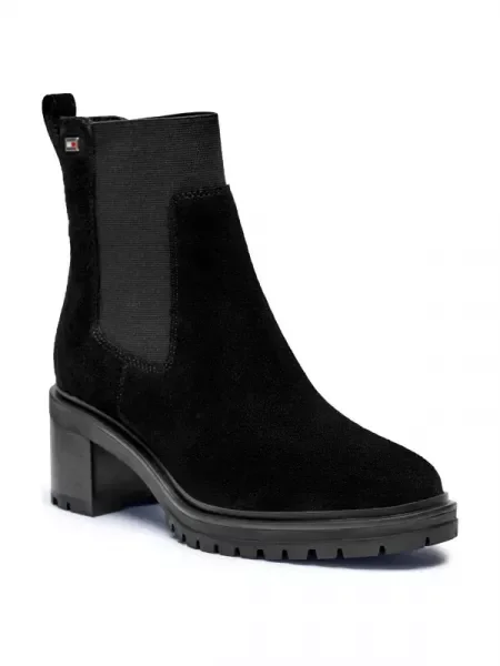 Tommy Hilfiger De piele ghete chelsea cu CHELSEA negru