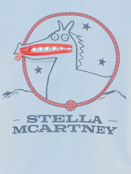 Koszulka dziecięca Stella Mccartney niebieska
