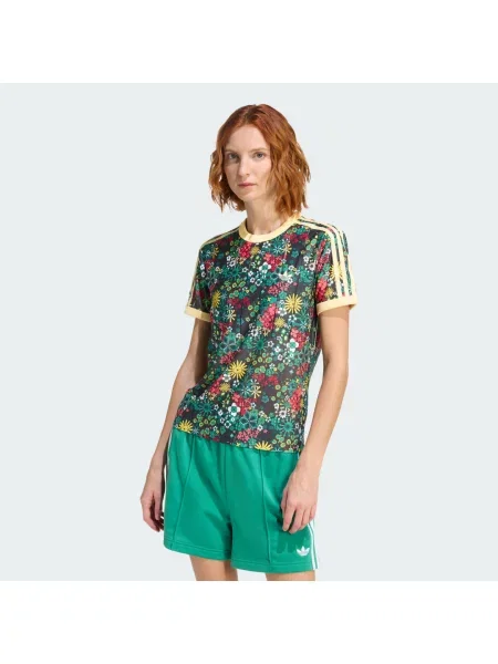 T-shirt adidas 3S Tee Slim Black/ Bright Green/ Cgreen/ Eqtyel S czarny
