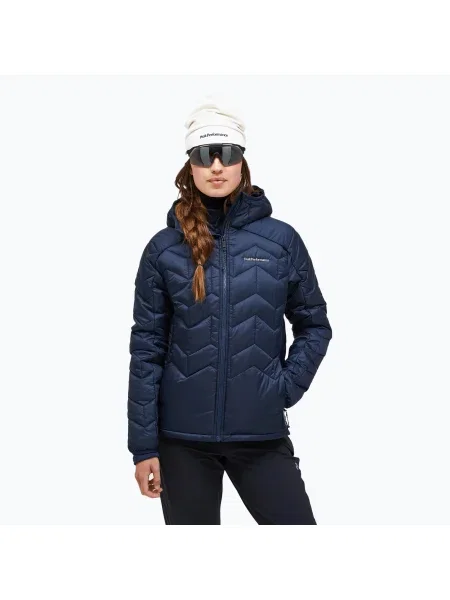 Peak Performance дамско пухено яке Elevate Liner Hood blue shadow синьо