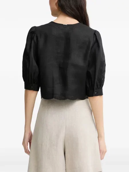 Cămașă Twinset de in negru