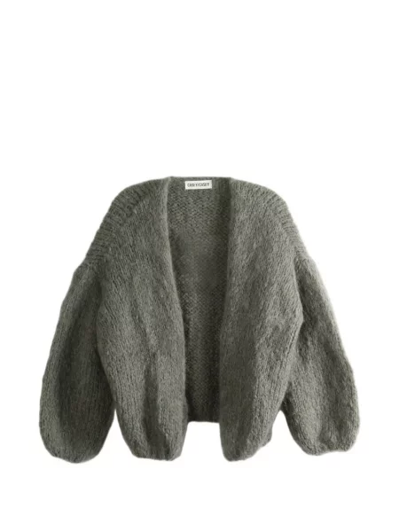 Lung cardigan Casey Casey tricotate chunky verde