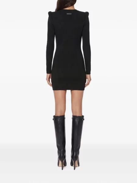 Rochie mini Elisabetta Franchi tricotate negru