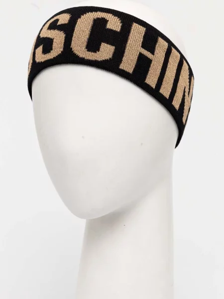 Czapka z daszkiem Moschino czarna
