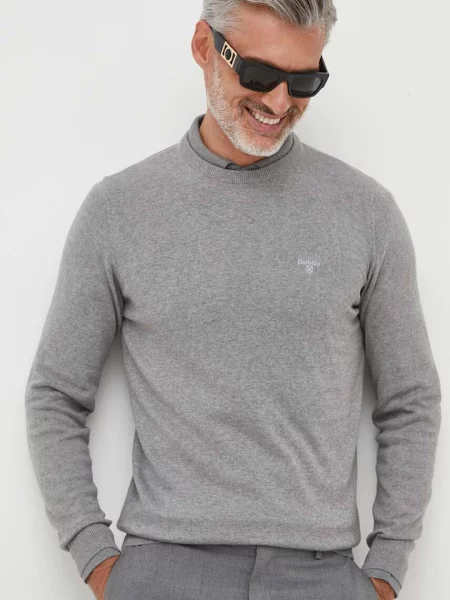 Barbour pulover de Essentials light gri