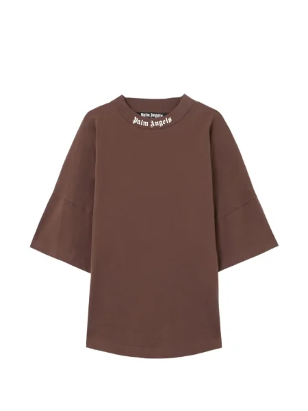 Tricou Palm Angels clasic cu autograf maro