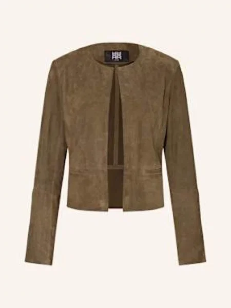 Riani Kurtka Skórzana gruen