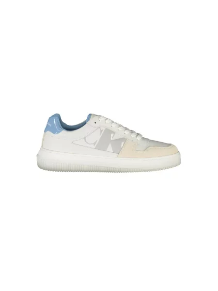 Lniane trampki Calvin Klein białe