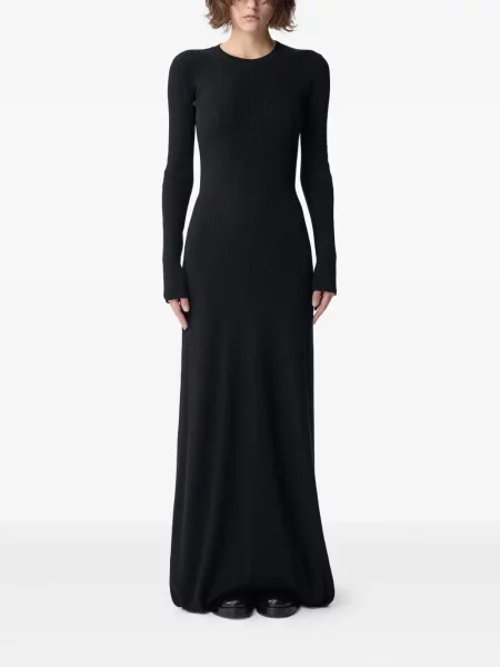 Rochie maxi Ann Demeulemeester de costum negru