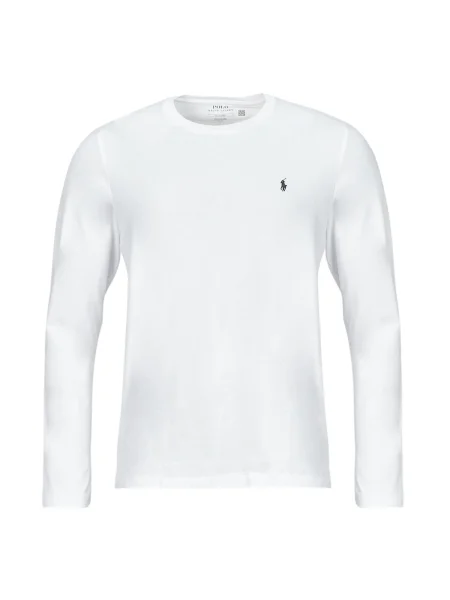 Tričko Polo Ralph Lauren s okrúhlym výstrihom biela
