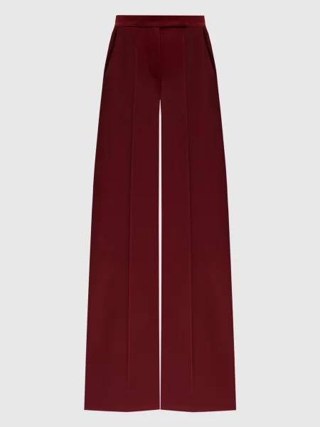 Шерстяные брюки Max Mara бордовые