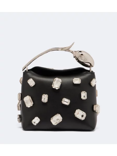 Top Erdem din piele negru