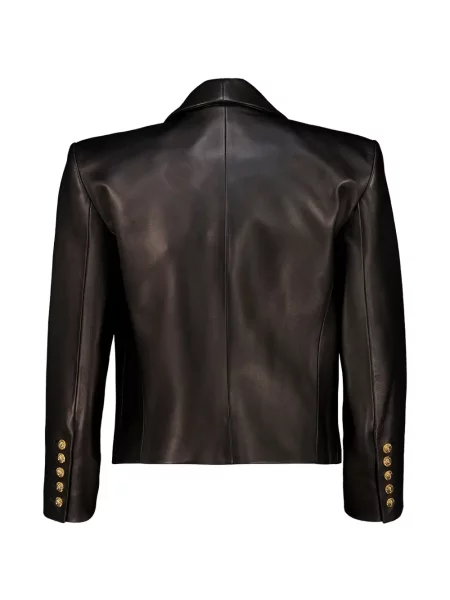 Geanta de piele Balmain negru
