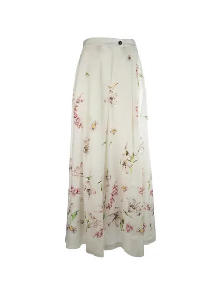 Jedwabne spodnie Co.go w kwiatki