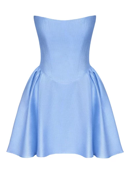 Rochie mini Post Meridiem de costum albastru