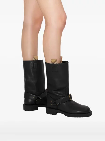 Botine Burberry din piele negru