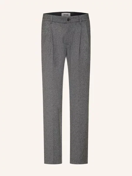 Drykorn Oblekové Kalhoty Leek Relaxed Fit grau