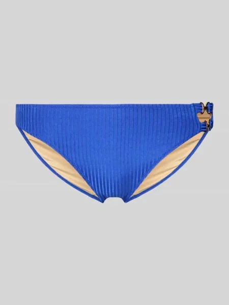 Spodnie bikini o kroju slim fit z ozdobnym obszyciem model Emly' Marie Jo niebieskie