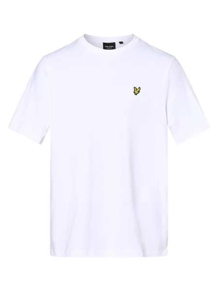 Lyle & Scott T-shirt Mężczyźni nadruk XXL biały