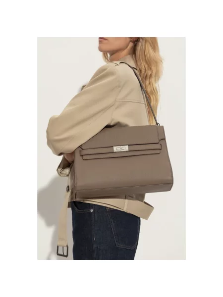 Torebka Tory Burch zamszowa beżowa