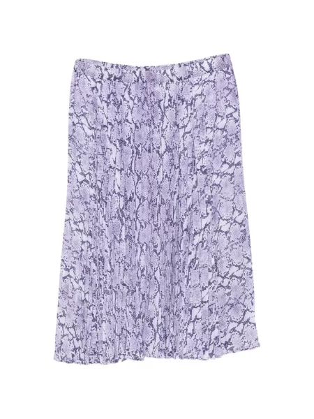 Fustă midi Michael Kors cu imagine cu model piele de șarpe violet
