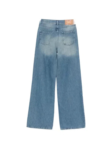 Szerokie jeansy dziecięce Off-white białe