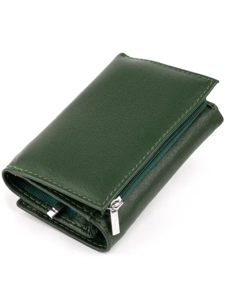Кожаный кошелек St Leather Accessories зеленый