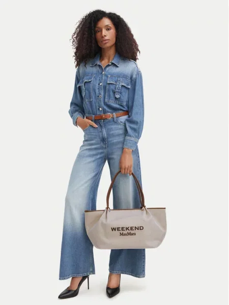 Weekend Max Mara Torba za na rame GETTO smeđa / cappuccino bež