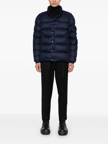 Geacă cu puf Moncler albastru